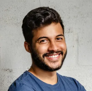 Smiling customer