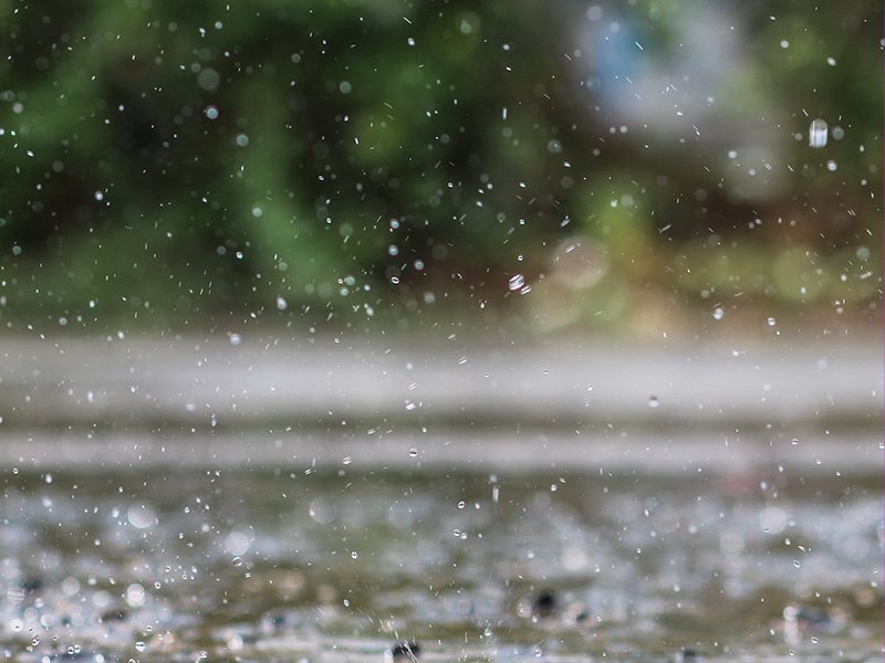 summer rainstorm in north atlanta