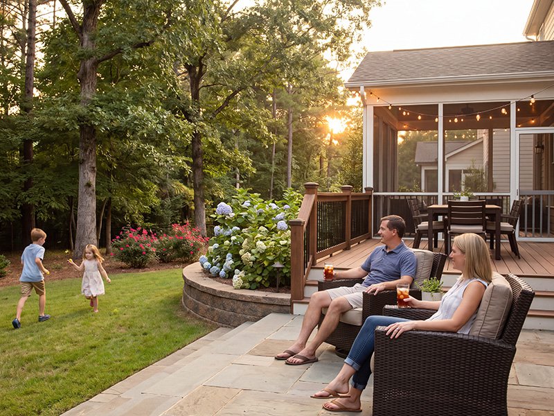 fulton county family enjoy summer evening without mosquitoes