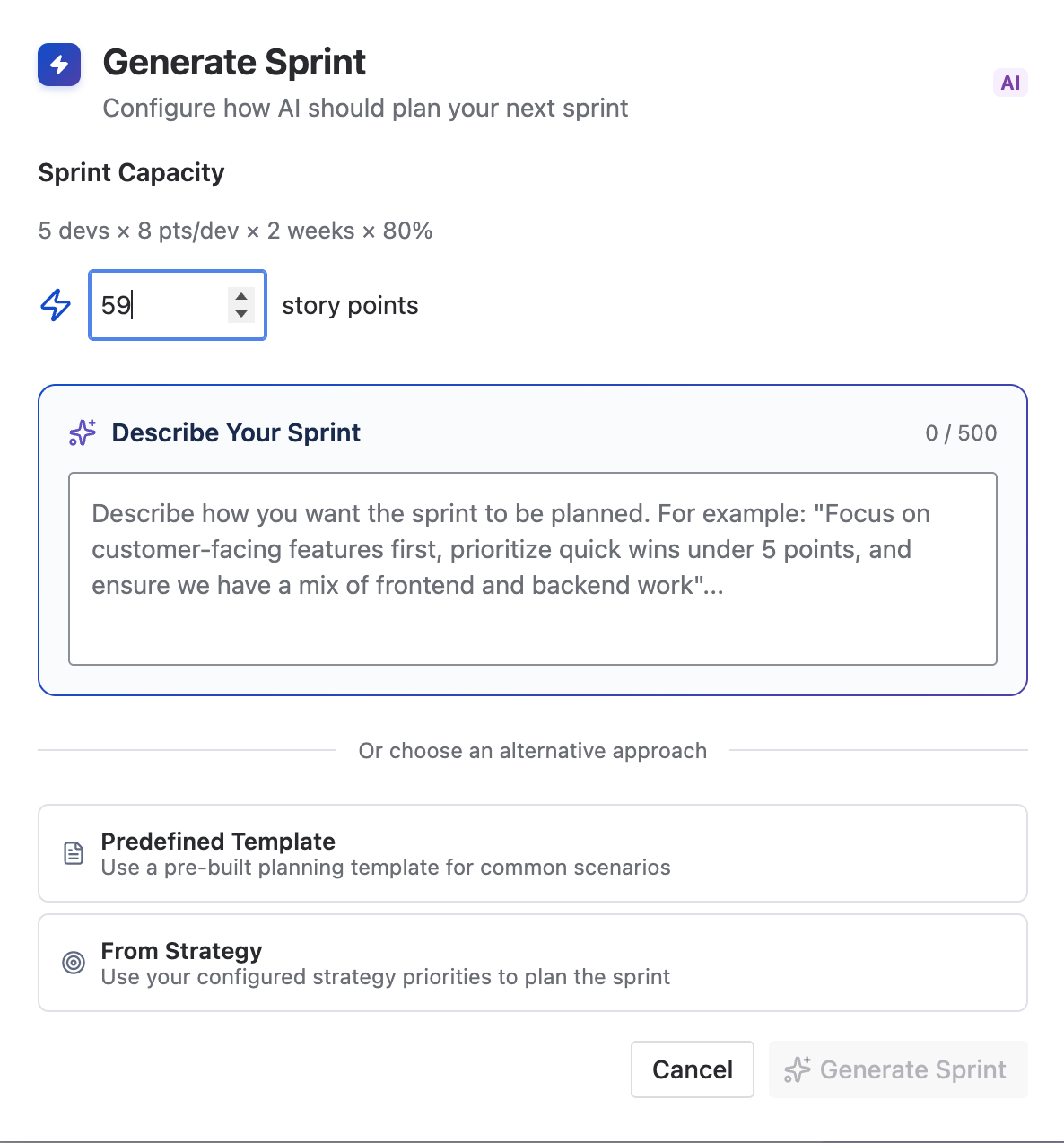 How to create a template