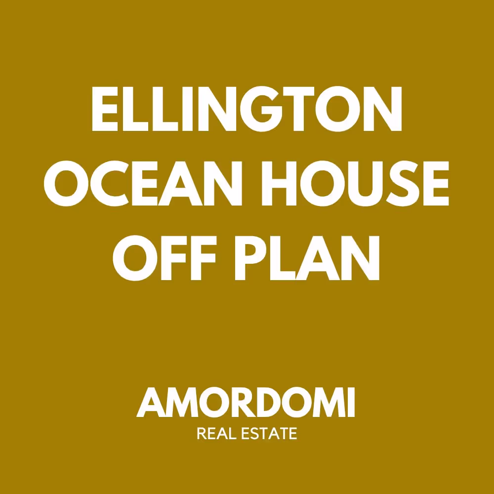 Ellington Ocean House Off Plan Dubai