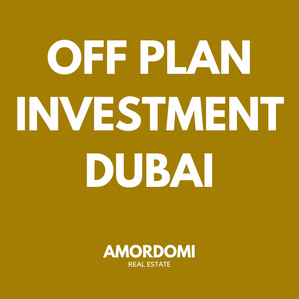 Off Plan Investment Dubai