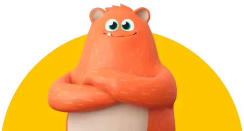 Ed character prodigy mascot arms crossed