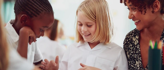 students and teacher