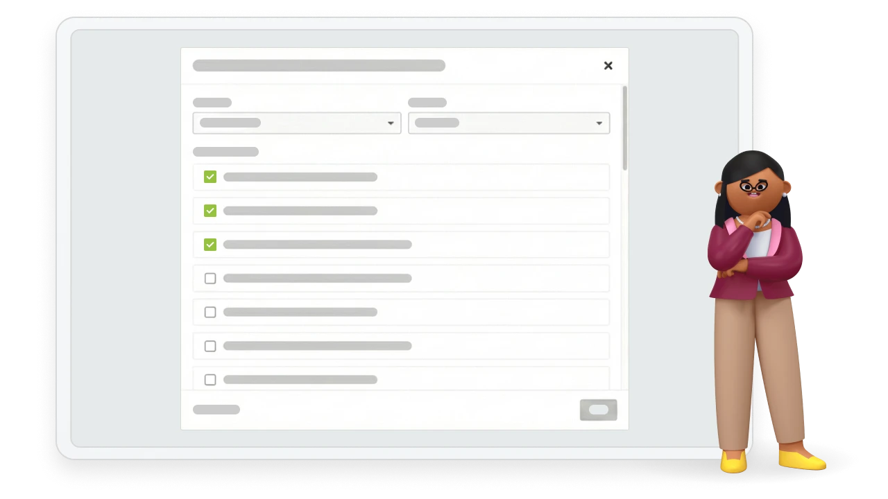 Assessment on tablet