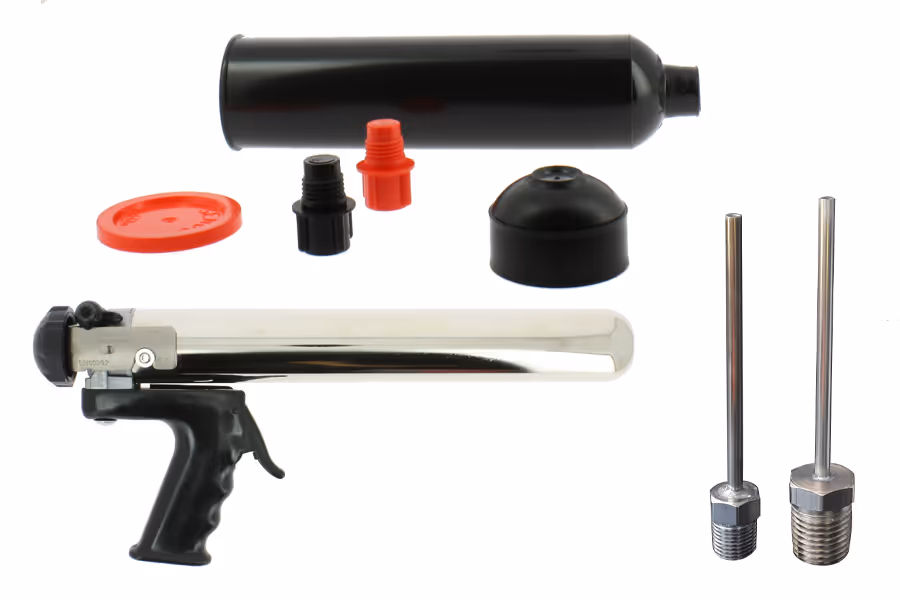 Semco-Kartuschen, Pistole und passende Aufsätze