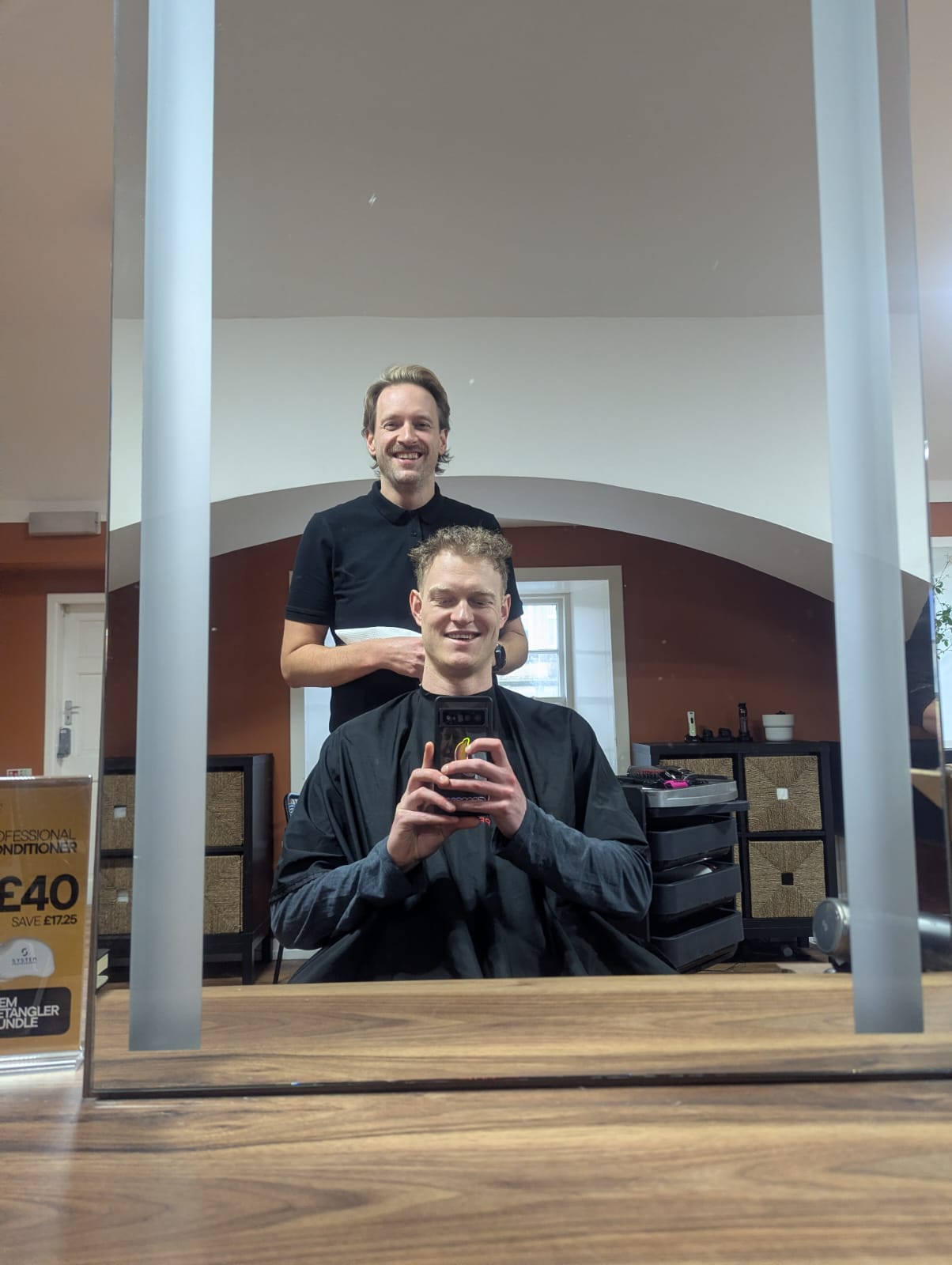 At the front desk of a Lime salon