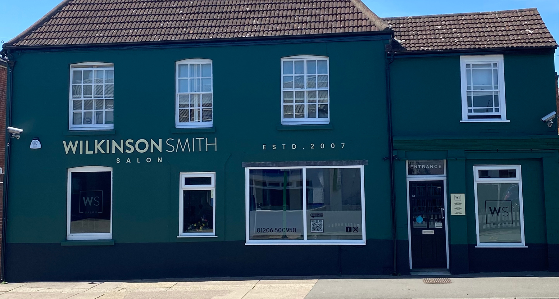 The Wilkinson Smith Salon shopfront in Colchester