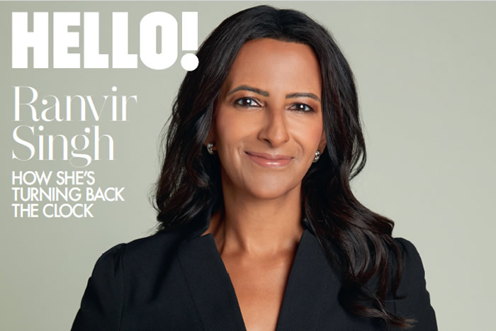 Ranvir Singh on front cover of Hello! magazine