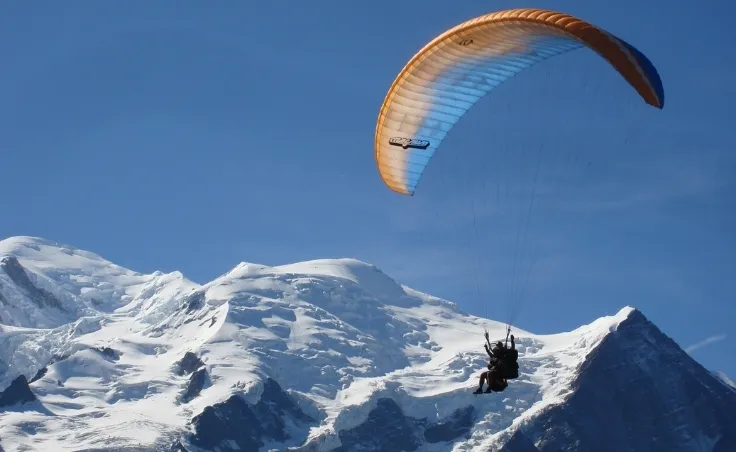 Chamonix paragliding