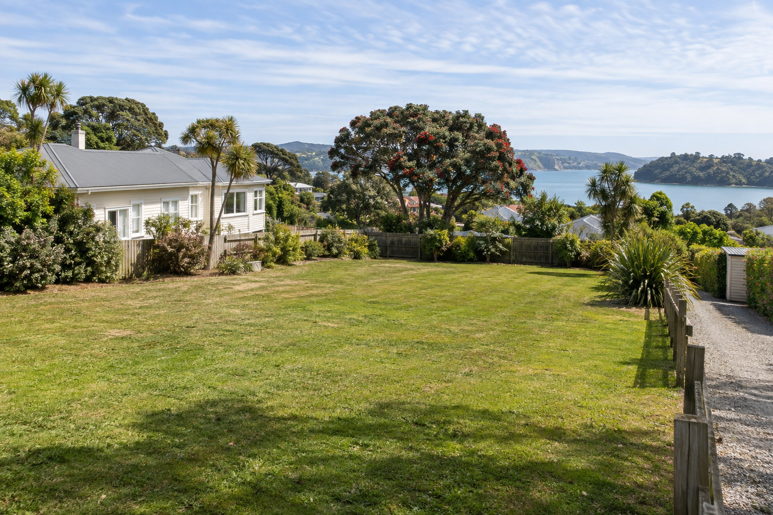 Illustrative retained home beside land with potential for a section.