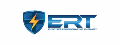 ERT logo with lightning bolt shield in blue and yellow colors