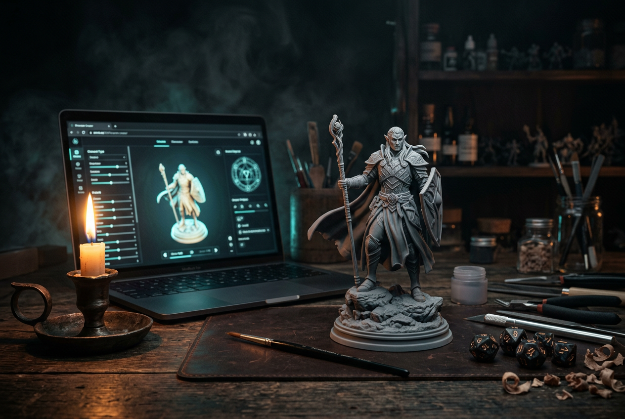 Design Custom DnD Figures - ANVL Miniature Creator