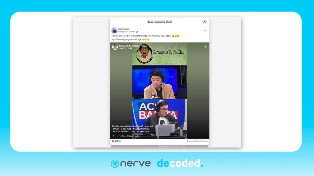 Facebook post against Risa Hontiveros