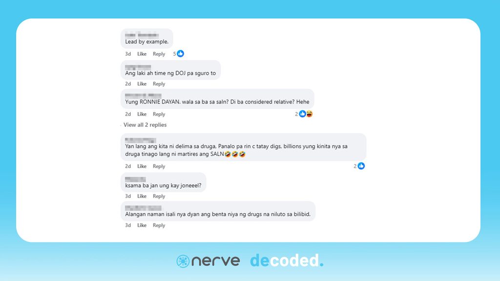 Leila De Lima SALN declarations reactions