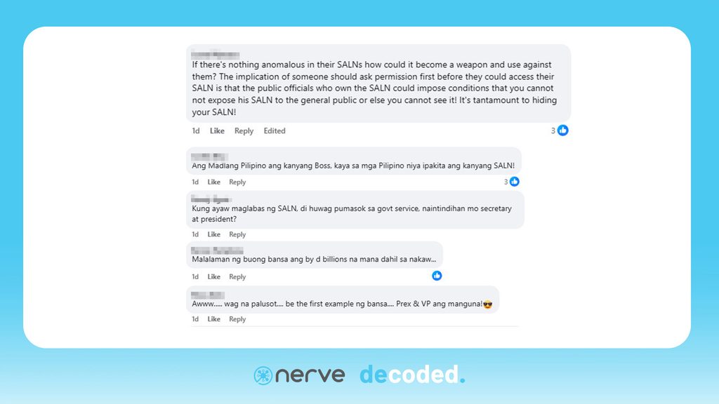 Ferdinand Marcos Jr, SALN disclosure