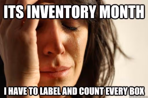 its inventory month i have to label and count every box - First World Walmart Problems - quickmeme