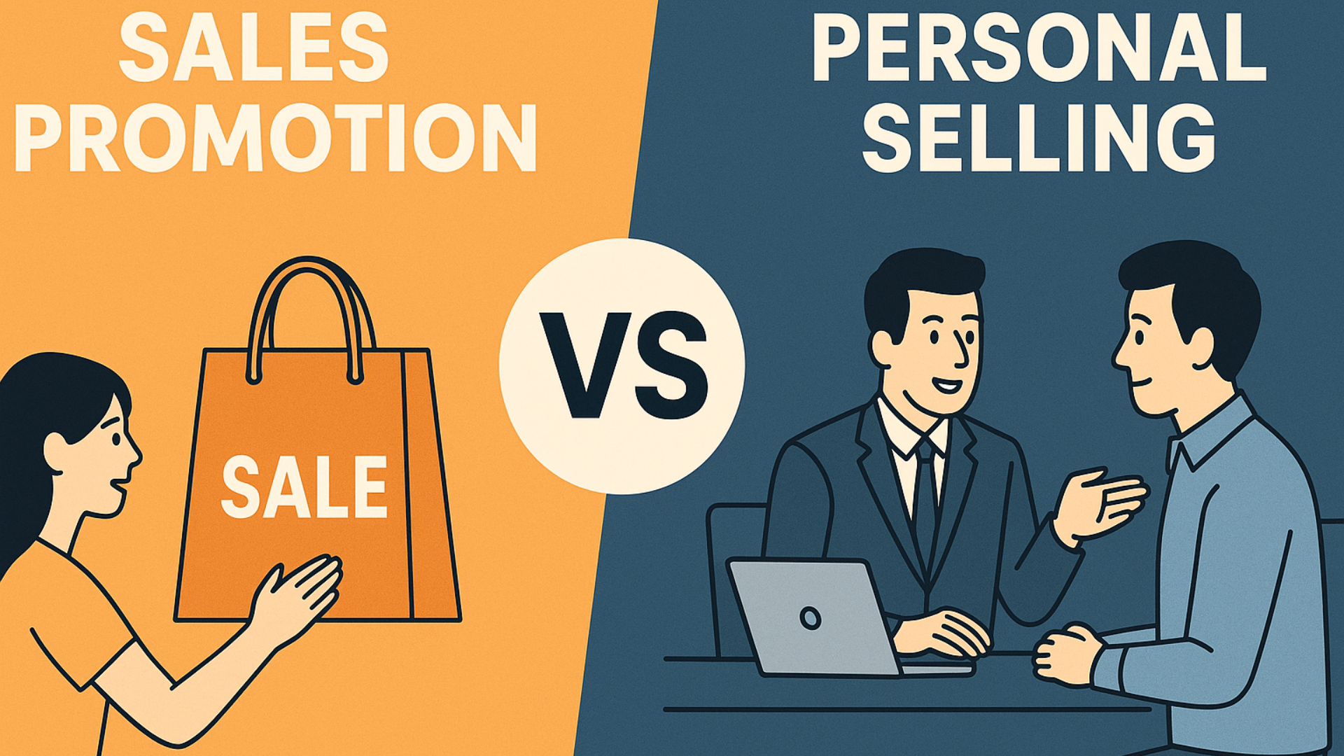 Difference between personal selling & promotion