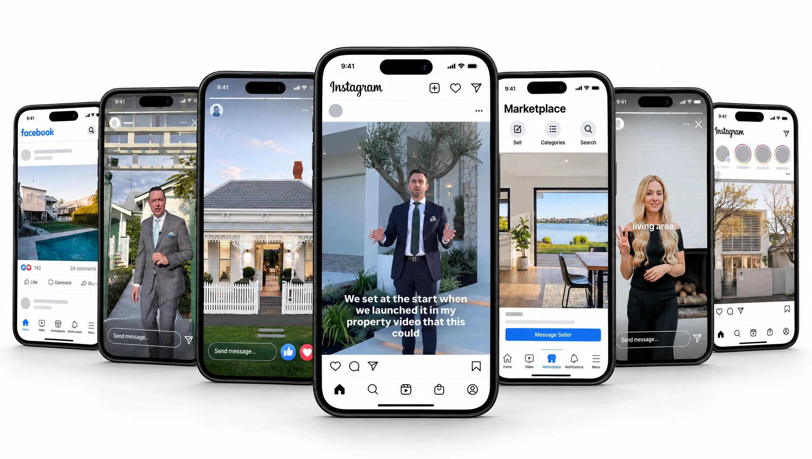 Listing Accelerator ads running across Facebook, Instagram and Marketplace