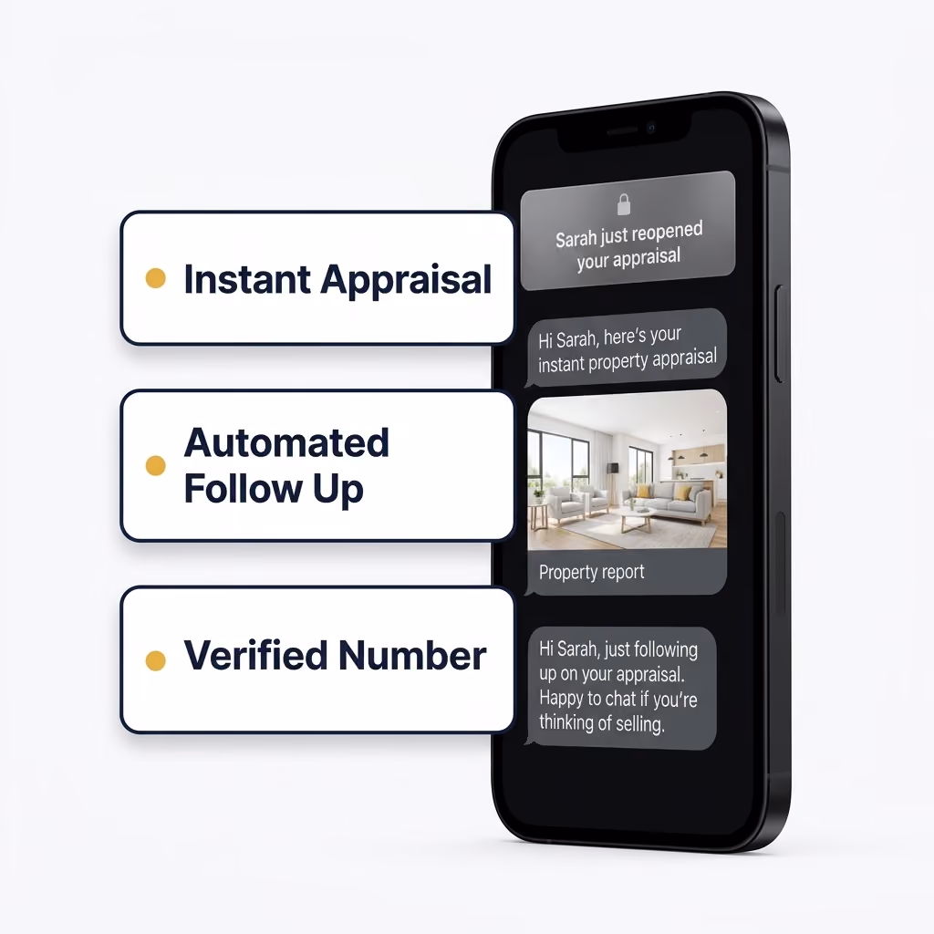 AgentHype digital ads mockup showing real estate seller campaigns on smartphones