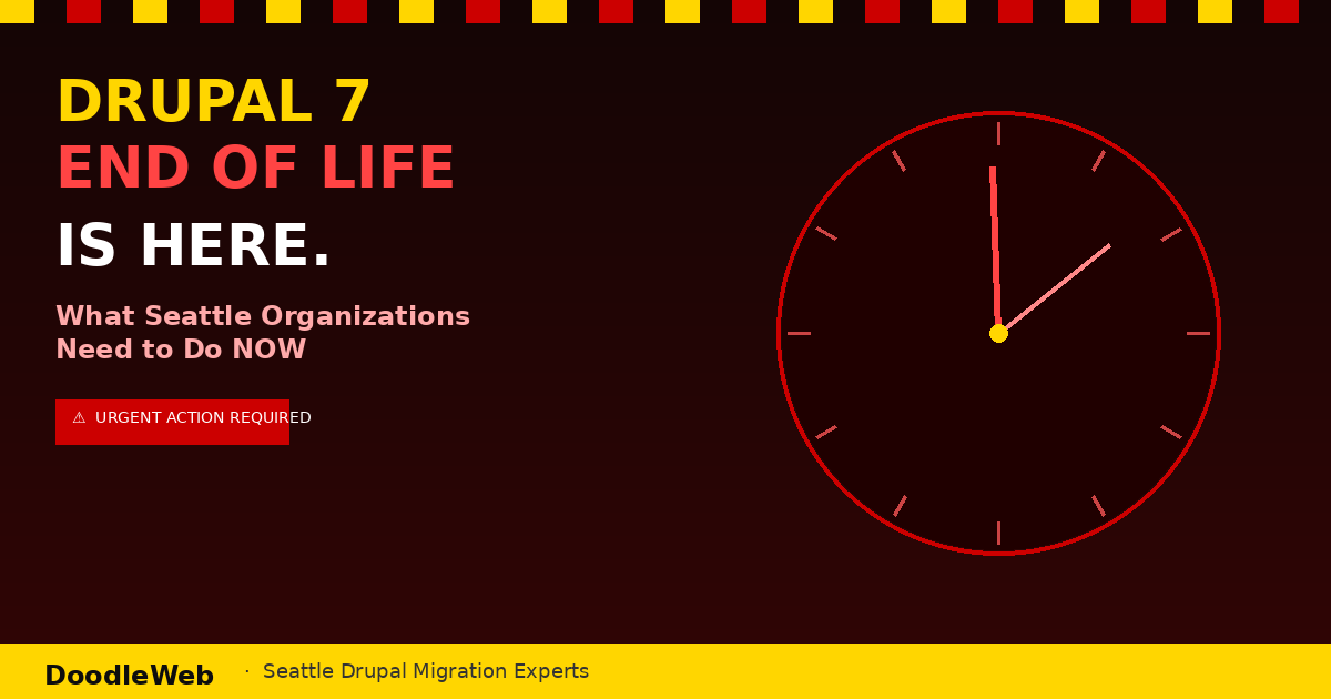 Drupal 7 End of Life Is Here — What Seattle Organizations Need to Do Now