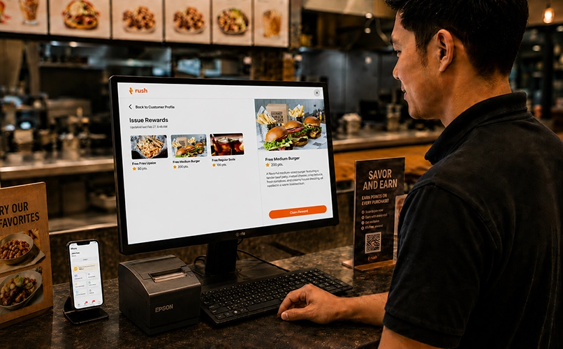 Simplify operations with Points integrated directly to your counter screen
