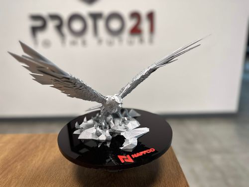Eagle shaped trophy 3d printed by Proto21