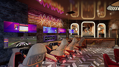 Happy Hour at the F1 Arcade