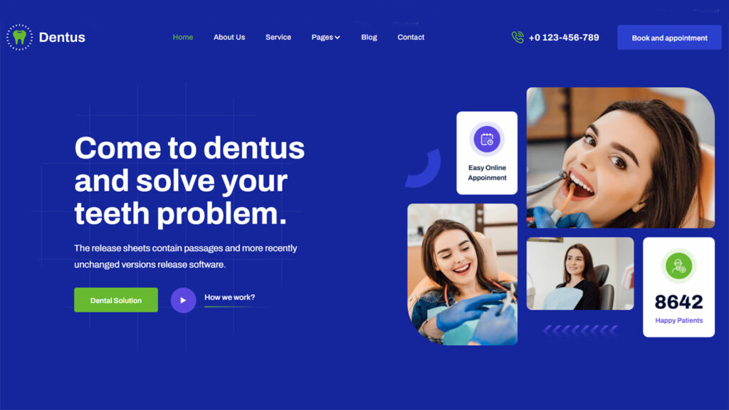 Dentus - Dentist Website Template