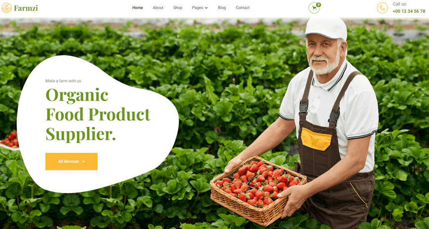 Farmzi Agriculture Website Template