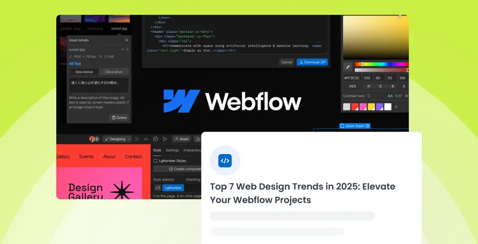 7 Web Design Trends in 2025: Elevate Your Webflow Projects