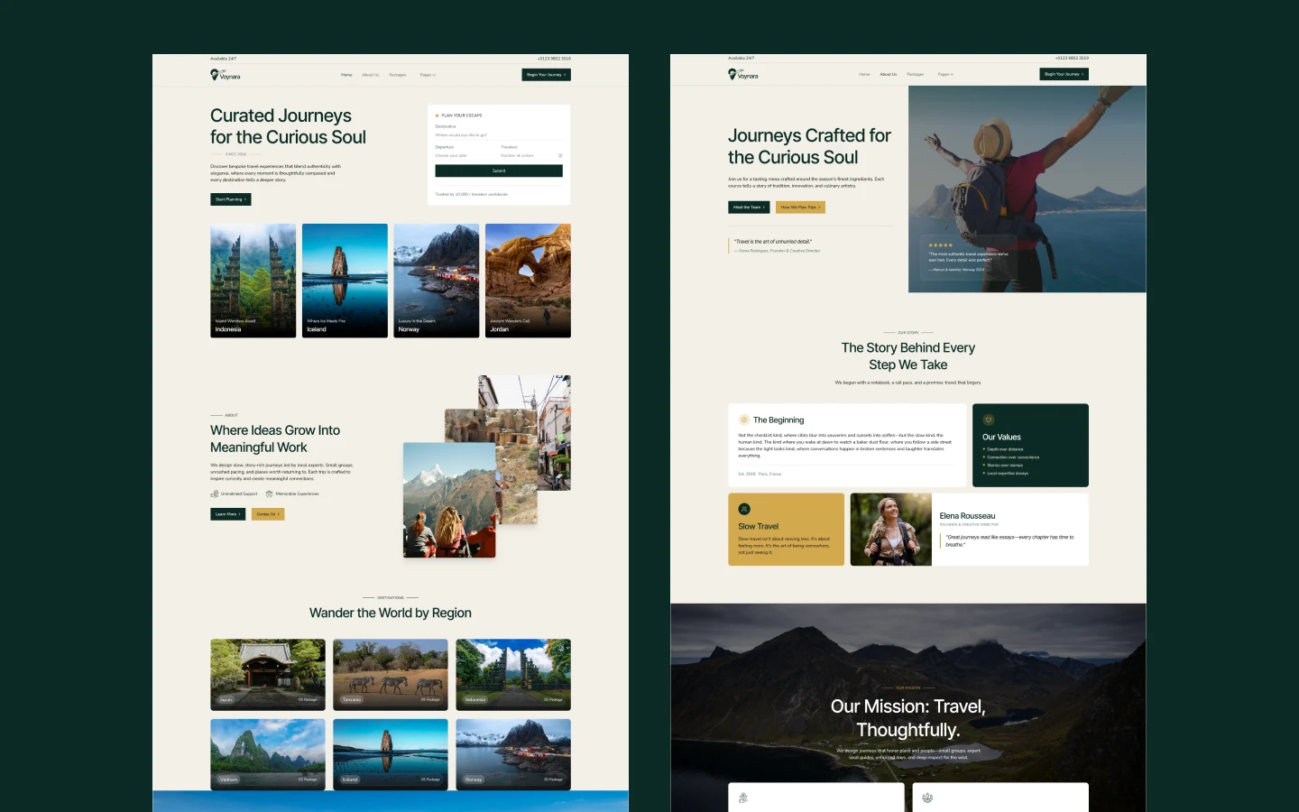 Voynara - Travel Website Template