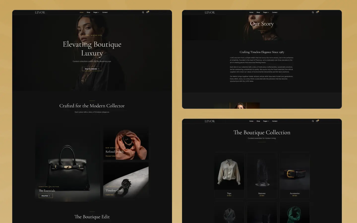 Levor - Webflow Ecommerce Website Template