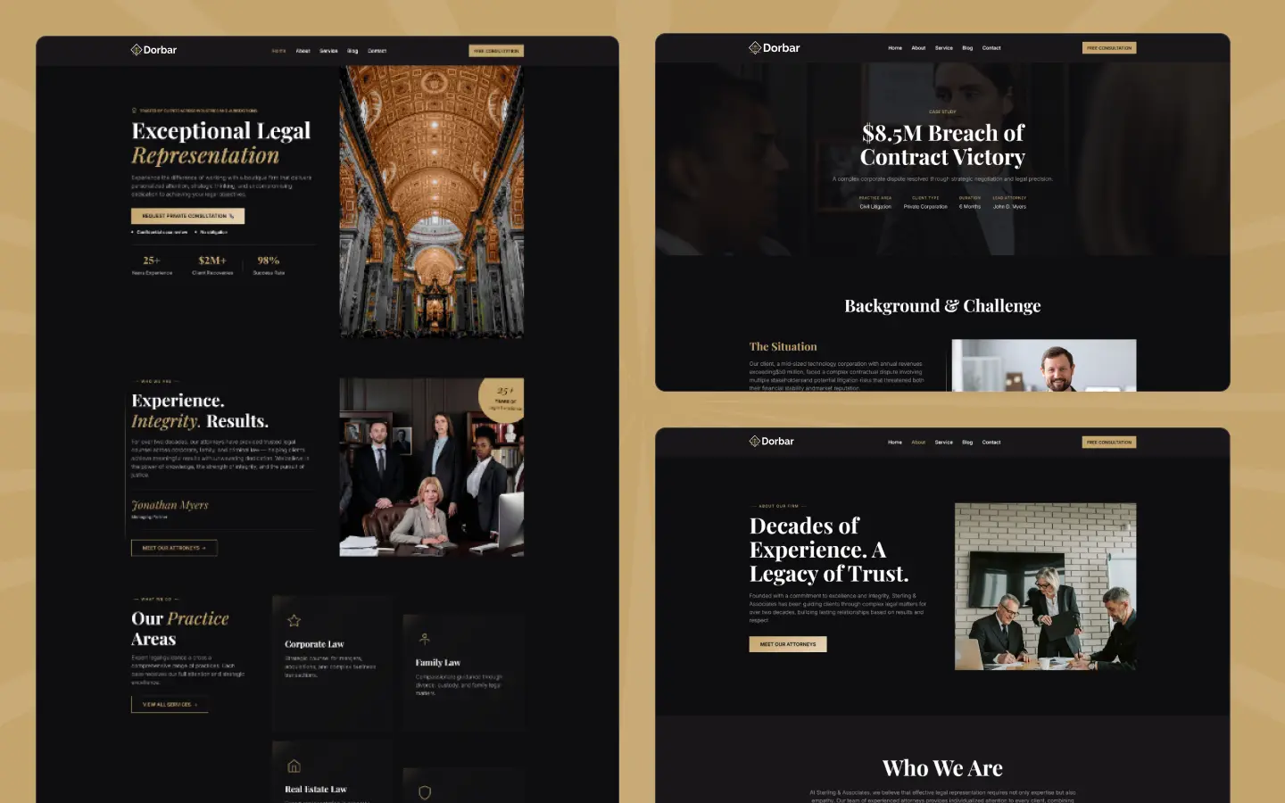 Dorbar - Law Firm Website Template