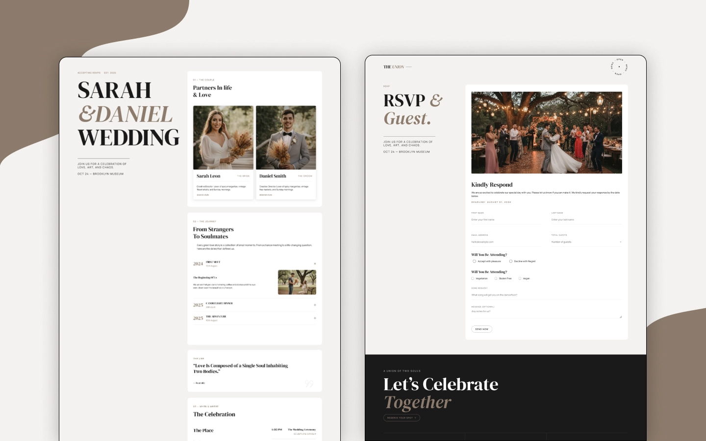 The Union – Wedding Website Template