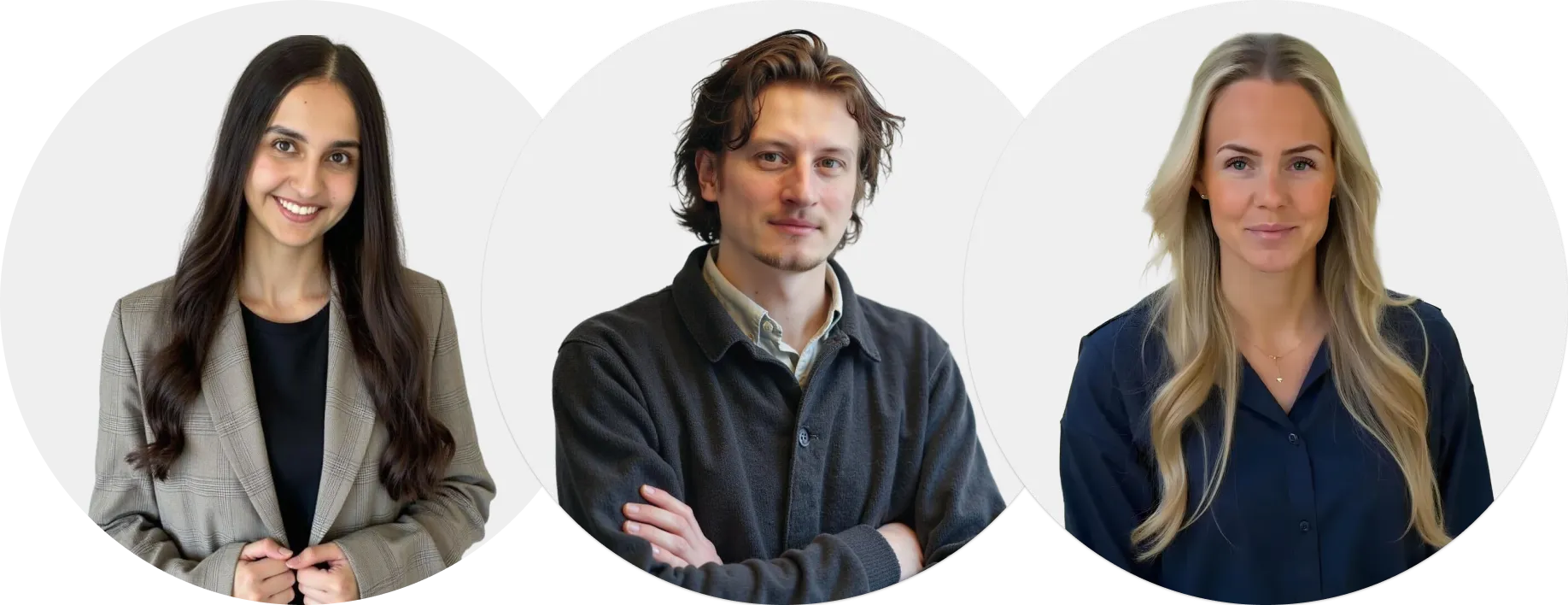 Porträttbilder på några av BTIB:s medarbetare.