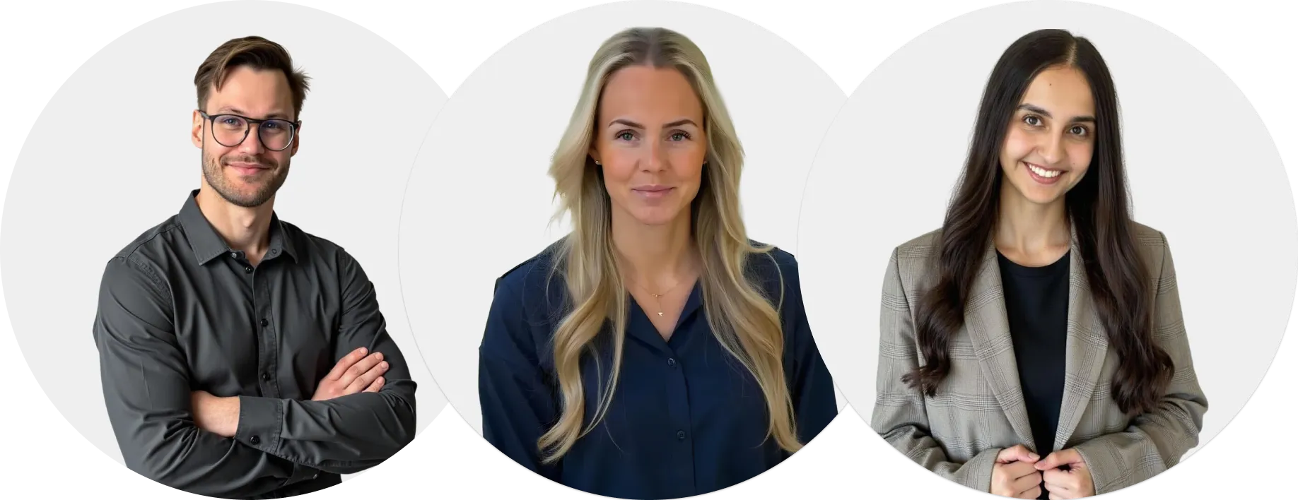 Porträttbilder på några av BTIB:s medarbetare.