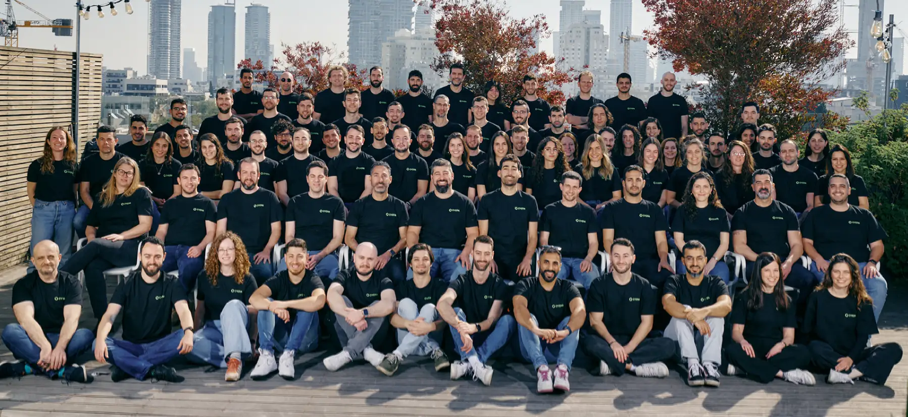 A group of people posing for a picture.