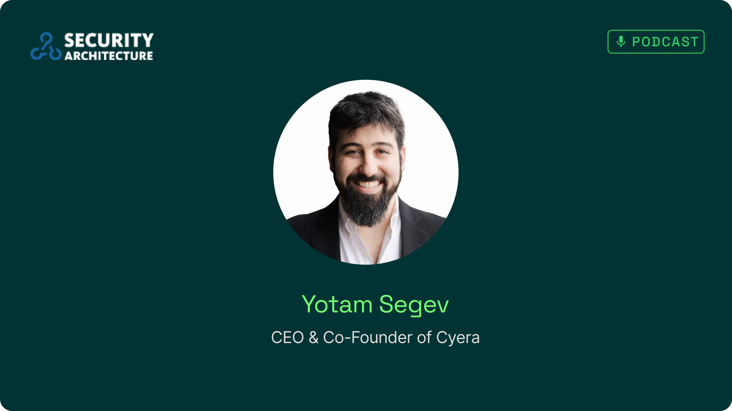 Cyber Inspiration, Episode 47 – Yotam Segev, Co-Founder & CEO at Cyera