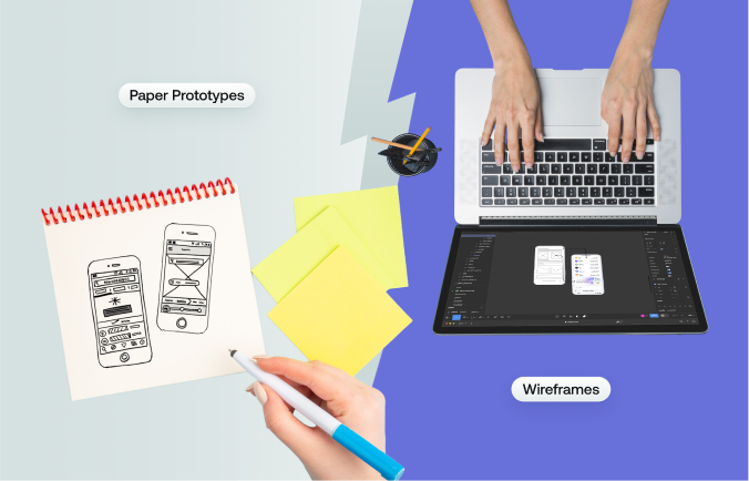 Types of low-fidelity prototypes