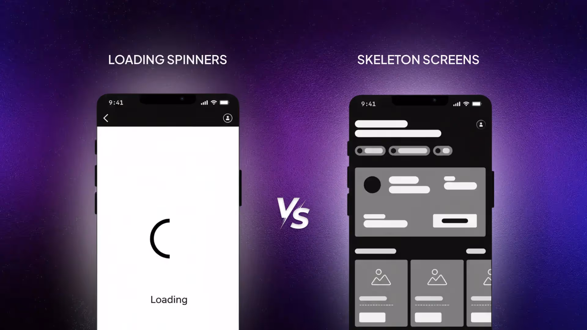 Skeleton Screens vs Loading Spinners: When to Use Each