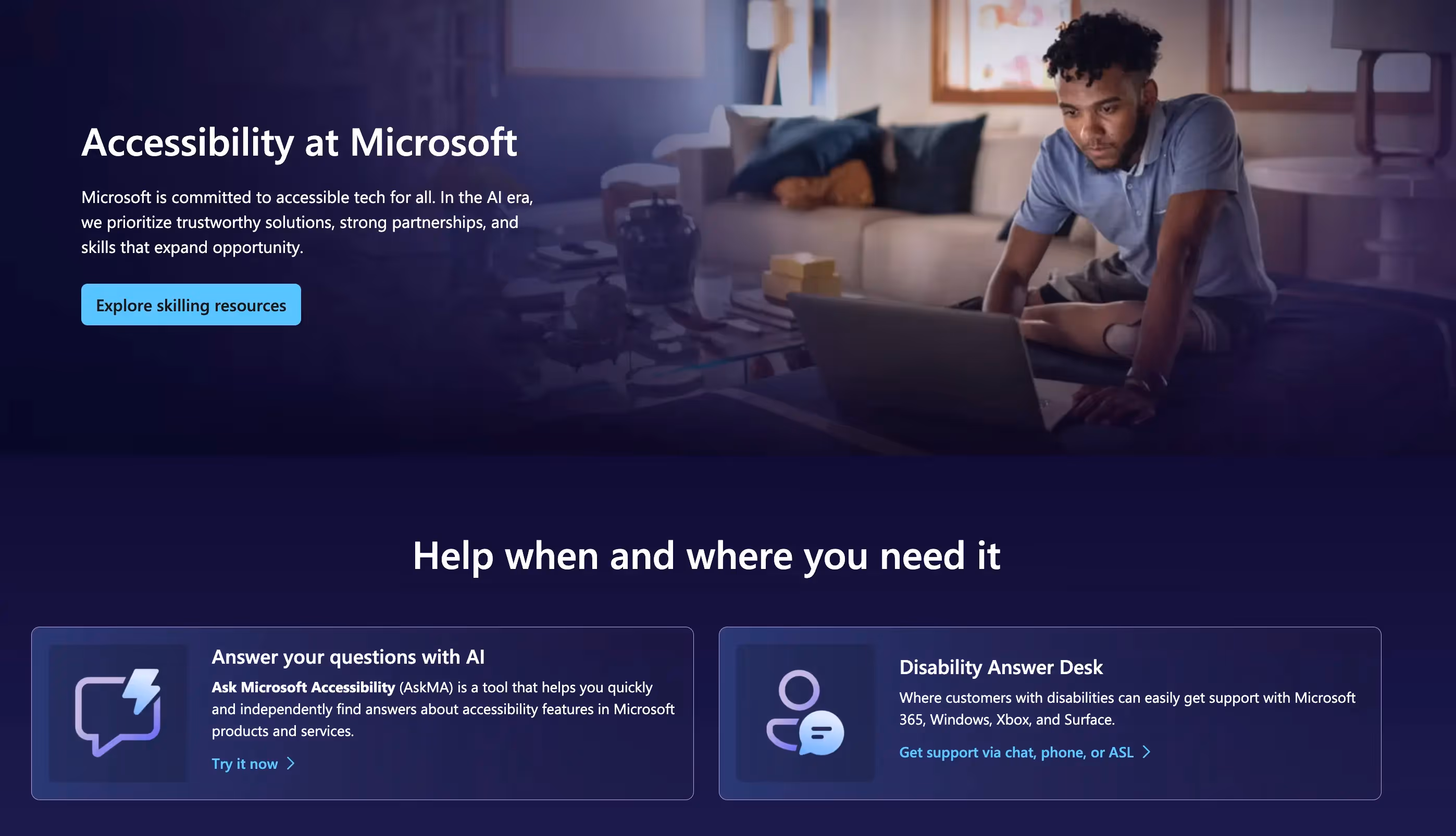 Microsoft Accessibility