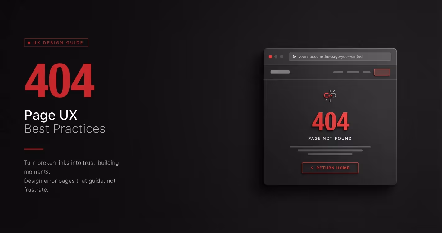 404 Page UX Best Practices for Better User Experience 