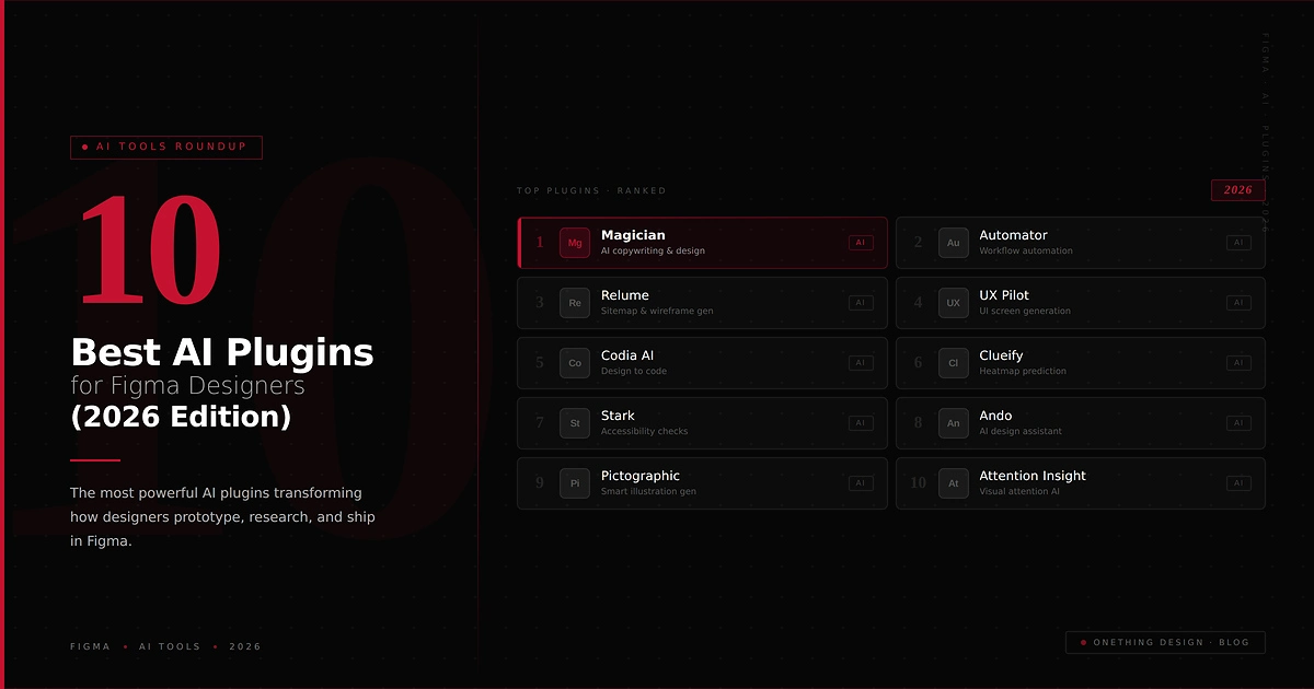 10 Best AI Plugins for Figma Designers (2026)