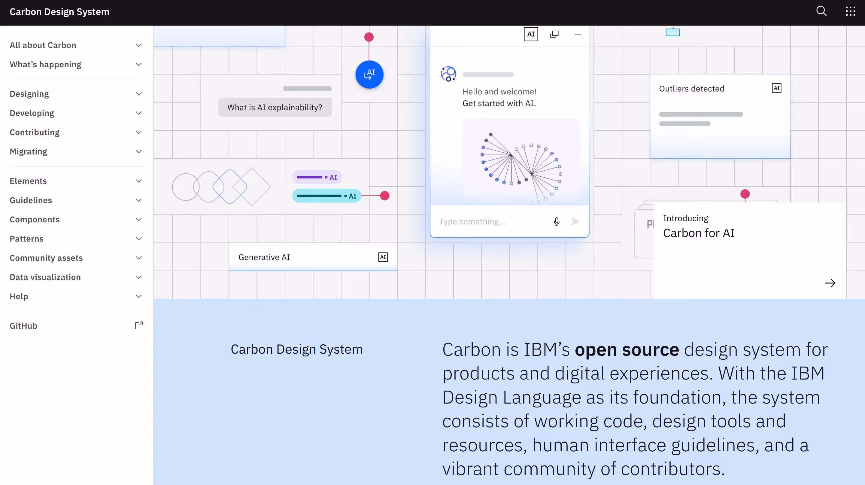 IBM Carbon design system