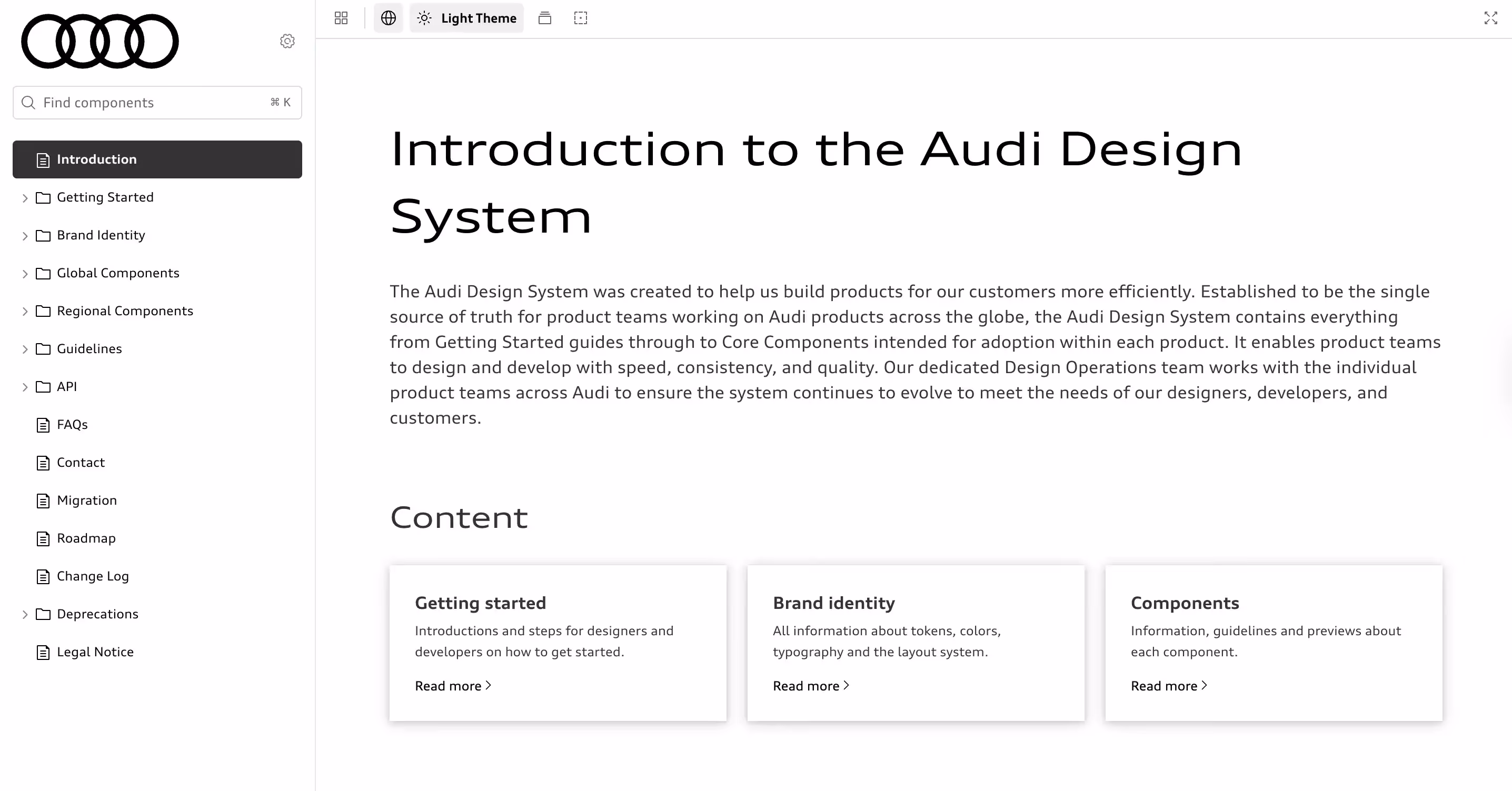 Audi design system