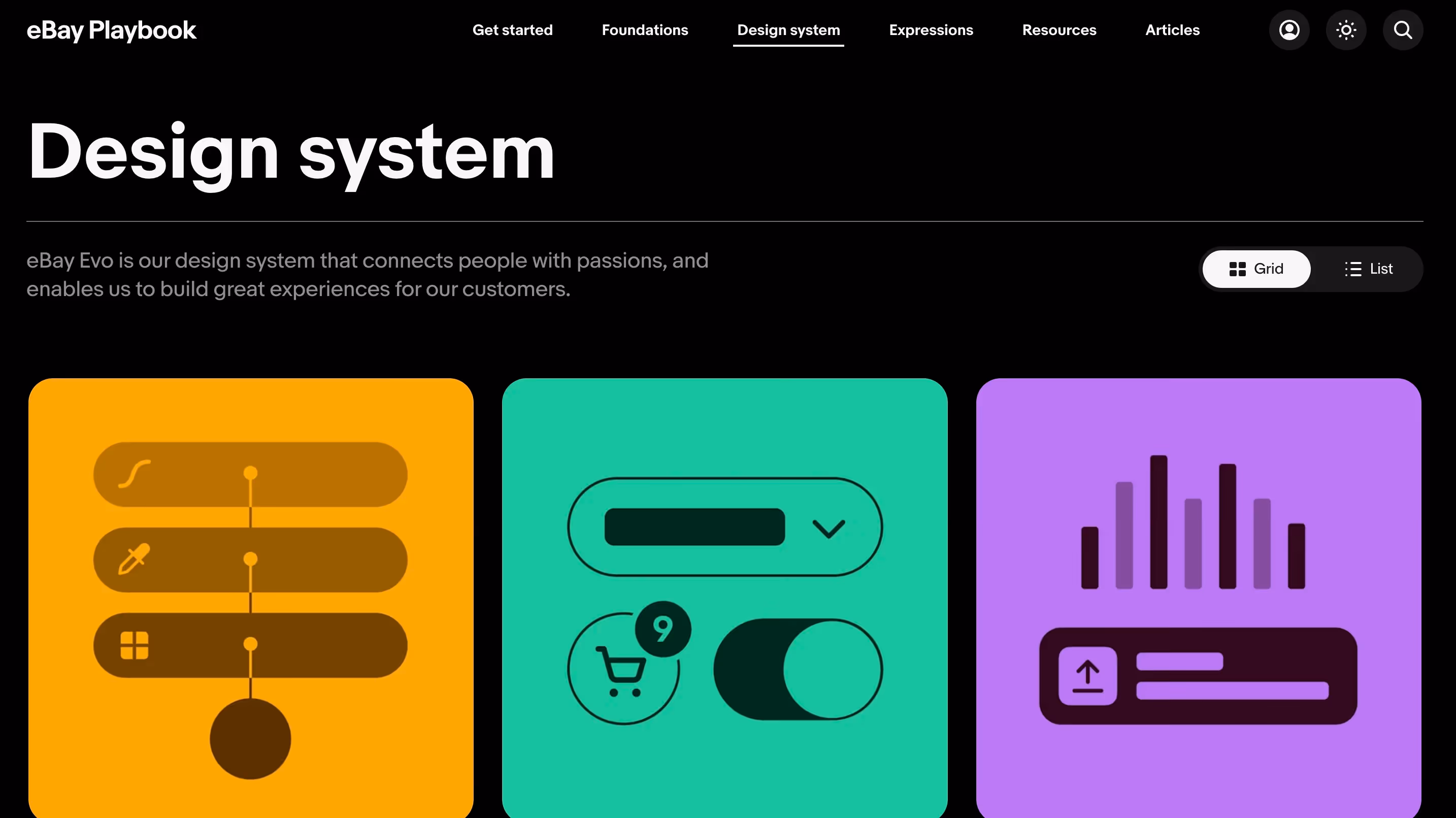 eBay Evo design system