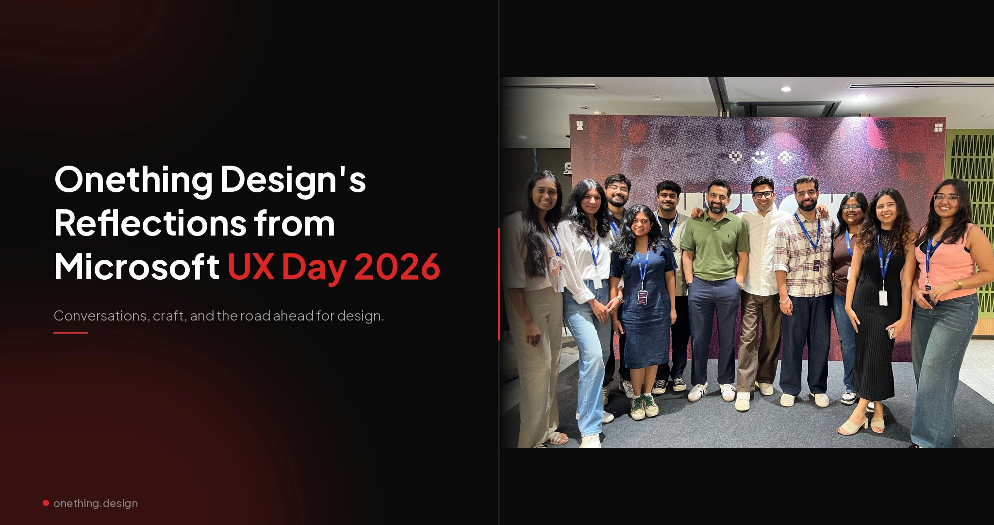 Onething Design’s Reflections from Microsoft UX Day 2026
