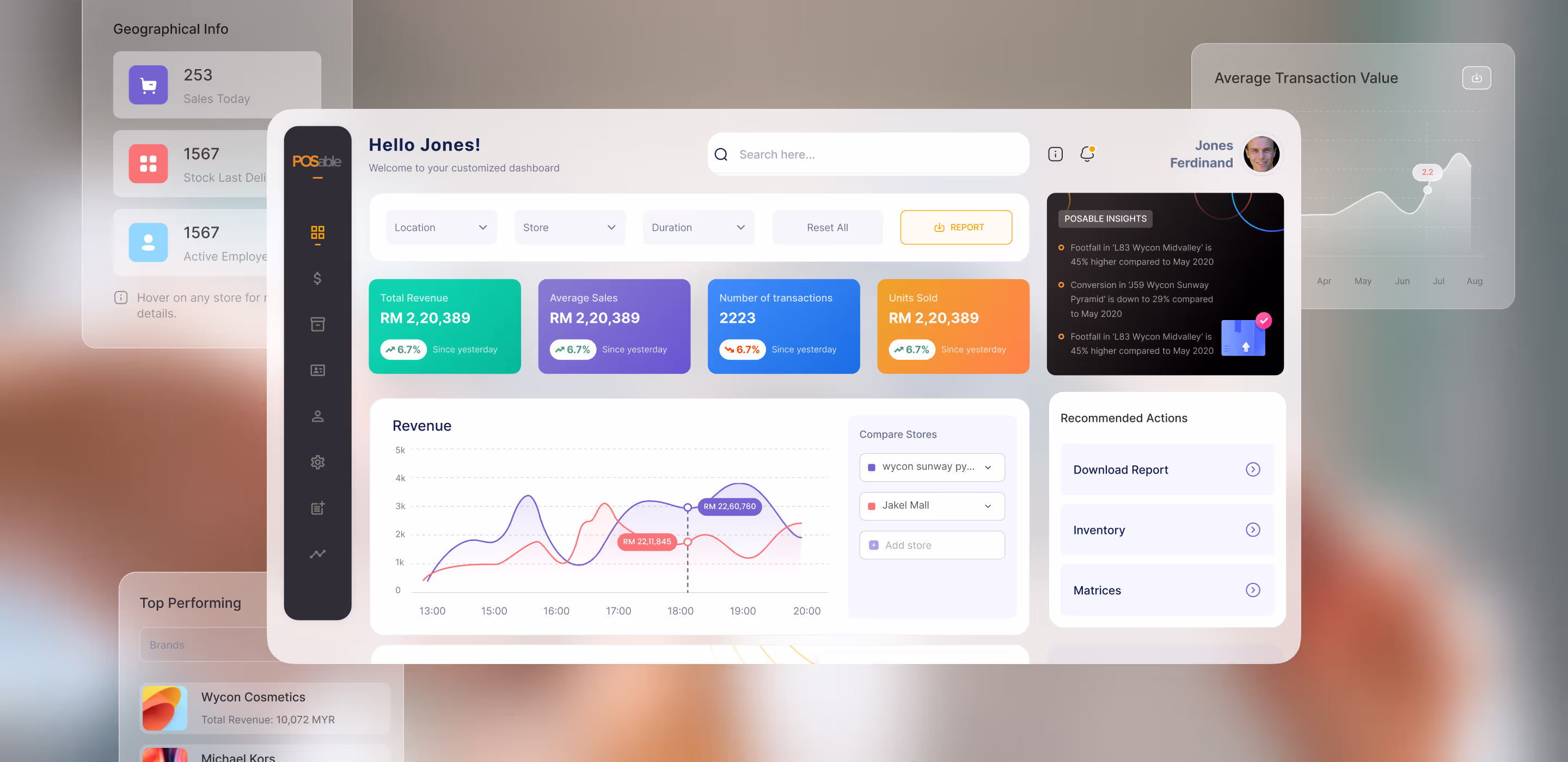 Enterprise UX redesign for POSable, a retail analytics firm