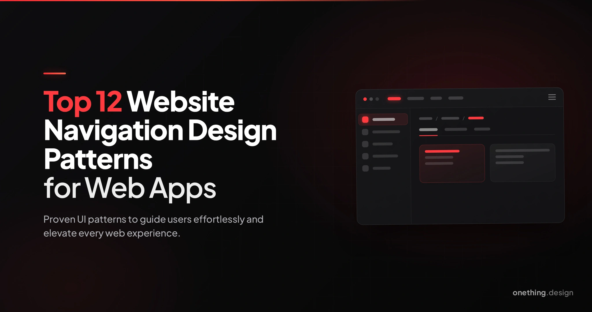 Top 12 Website Navigation Design Patterns for Web Apps